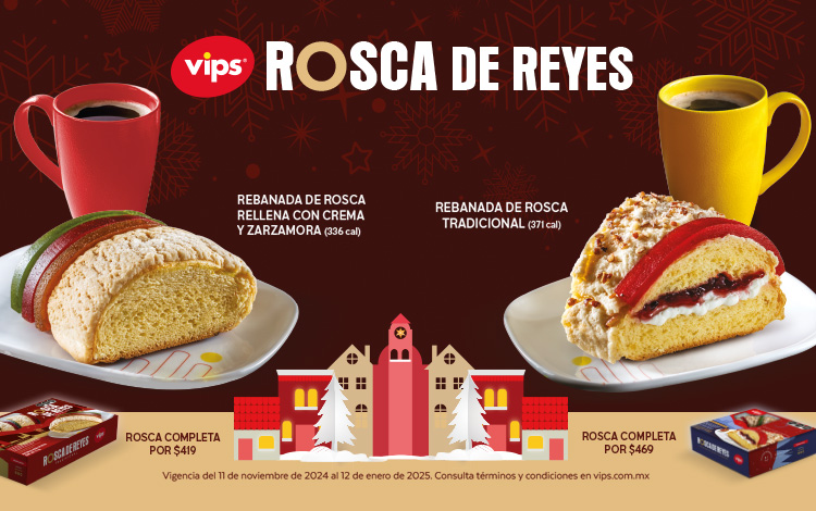 Rosca de Reyes Tradicional y Rosca de Reyes rellena con queso crema y zarzamora 