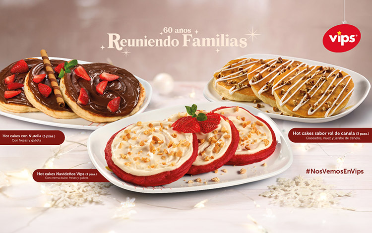 Hot Cakes Navideños Vips