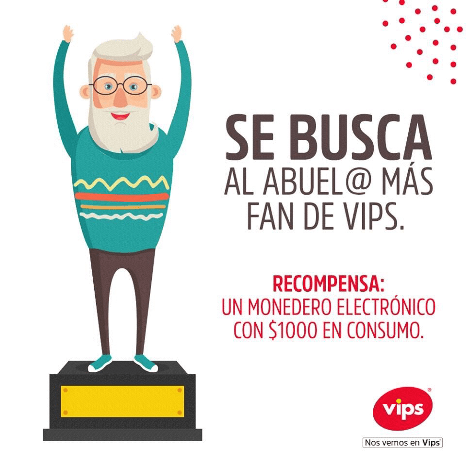 Se busca al abuelo más fan de Vips