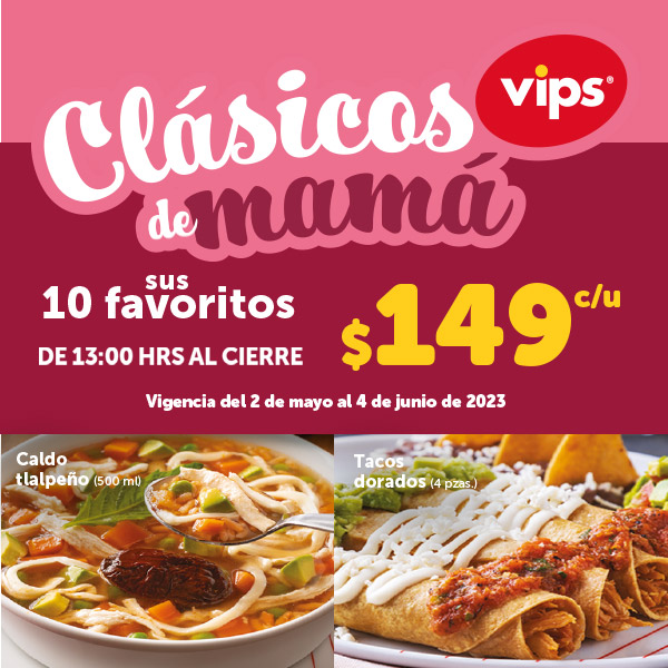 Menú Vips Disfruta de Nuestra Comida y Cena | Vips México